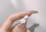 Little White Flowers Nail Decorations