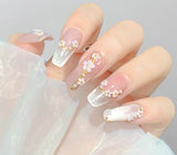 Little White Flowers Nail Decorations