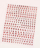 English Alphabet Nail Sticker