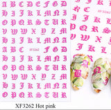 Letters & Numbers Nail Stickers