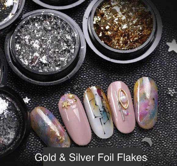 Gold and Silver Foil Flakes
