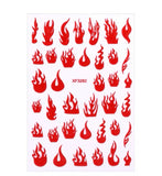 Flame Nail Stickers