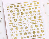 Christmas Snow Flakes Nail Stickers