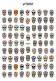 Halloween Skull Nail Sticker