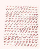 English Alphabet Nail Sticker