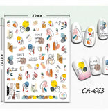 Abstract painting Nail Stickers