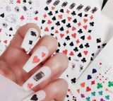 Poker Nail Sticker