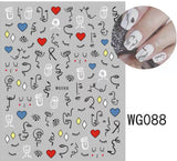 Abstract painting Nail Stickers